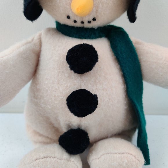 Fleece Navidad D. Frosty 1996 North American Bear Company Plush Snowman - Picture 3 of 11
